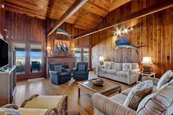 Maison, 5 chambres | Coin séjour