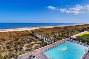 Condo, 2 Bedrooms | Pool | Outdoor pool - Enhanced Unit with Awesome View of Atlantic from Private Balcony by RedAwning (Fernandina Beach)