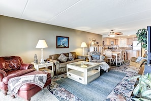 Apartment, 2 Schlafzimmer | Wohnbereich