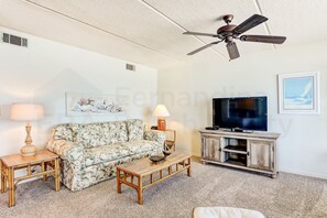 Condo, 2 Bedrooms | Living area | TV