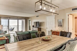 Condo, 2 Bedrooms | Living area | TV, DVD player - Comfy Upper Unit Condo to Enjoy the Beach or the Fishing by RedAwning (Fernandina Beach)