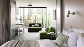 Suite Four | Premium bedding, memory-foam beds, minibar, individually decorated