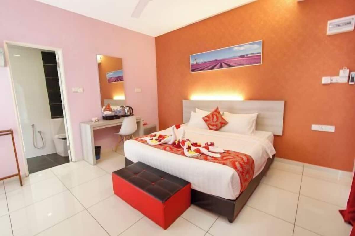 1 slaapkamer, een minibar, een bureau, gratis wifi