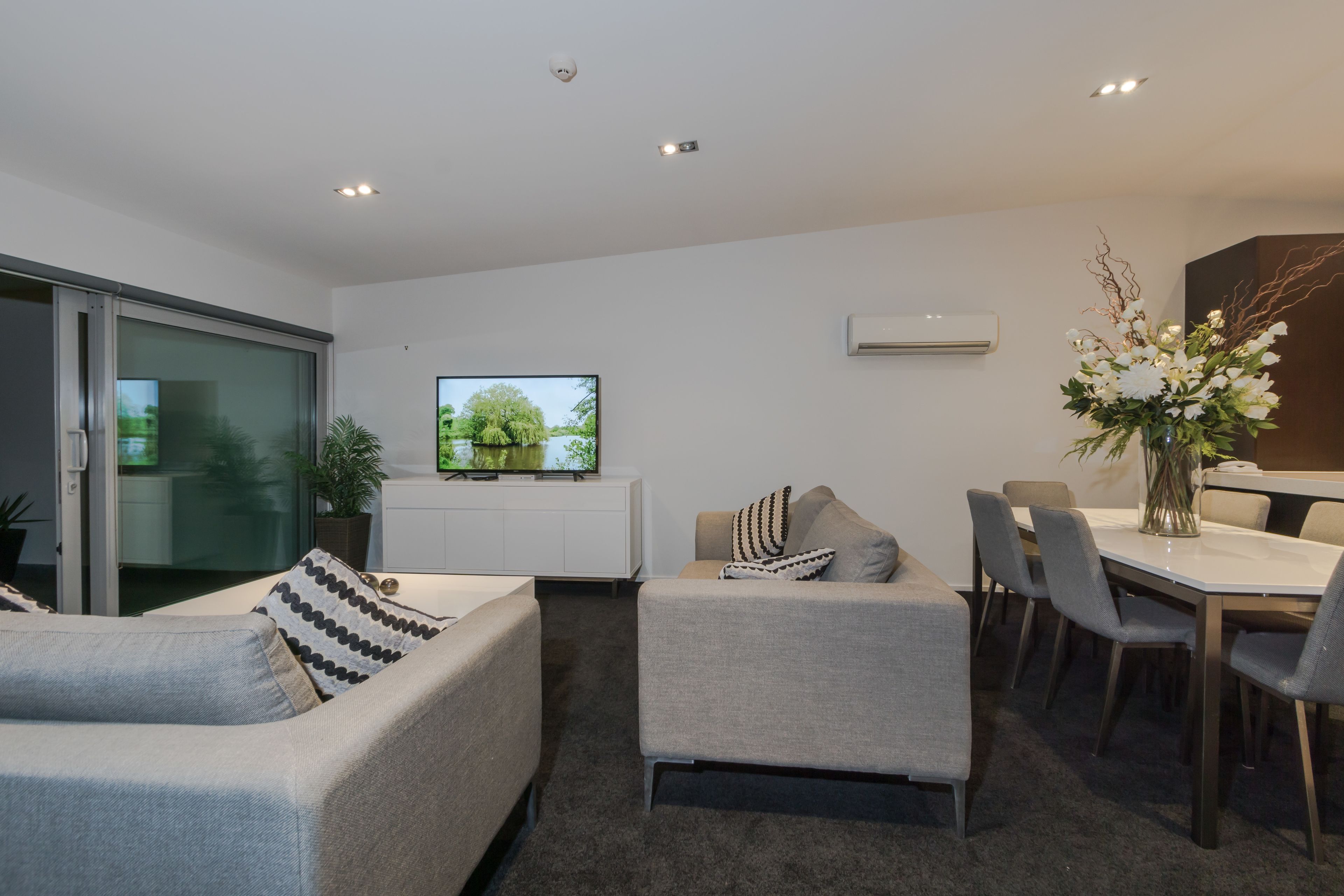 premium apartment, 3 bedrooms, harbour view, oceanfront | living area | flat-screen tv