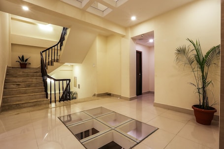 Staircase. Hotel Jay Suites