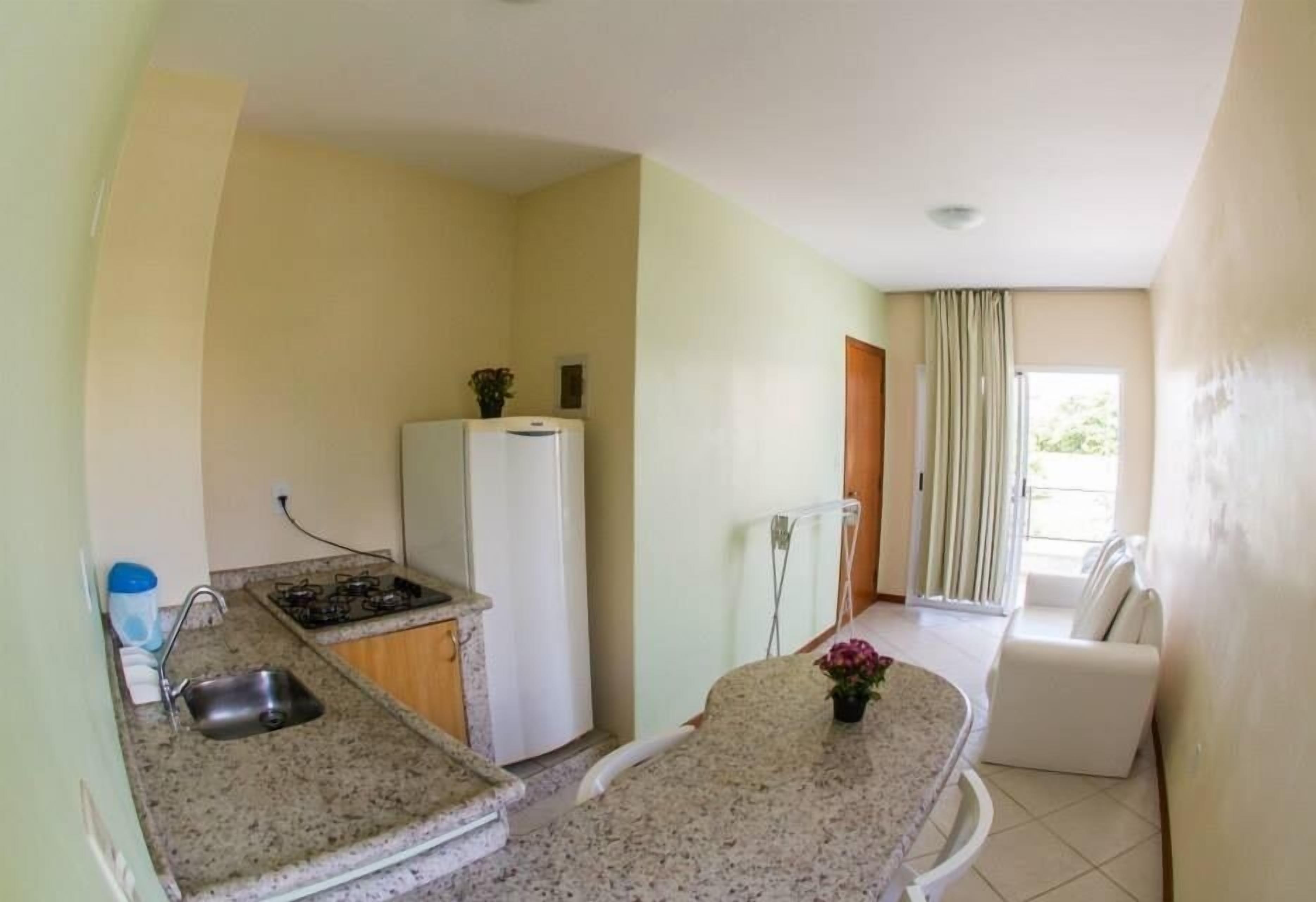 Fridge, microwave, coffee/tea maker