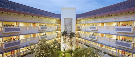 Vue depuis lâhĂ©bergement