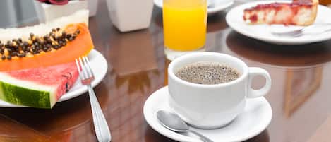 Free daily buffet breakfast