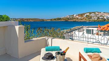 Apartment, 1 Bedroom, Sea View, Annex Building (Hestia) | Terrace/patio