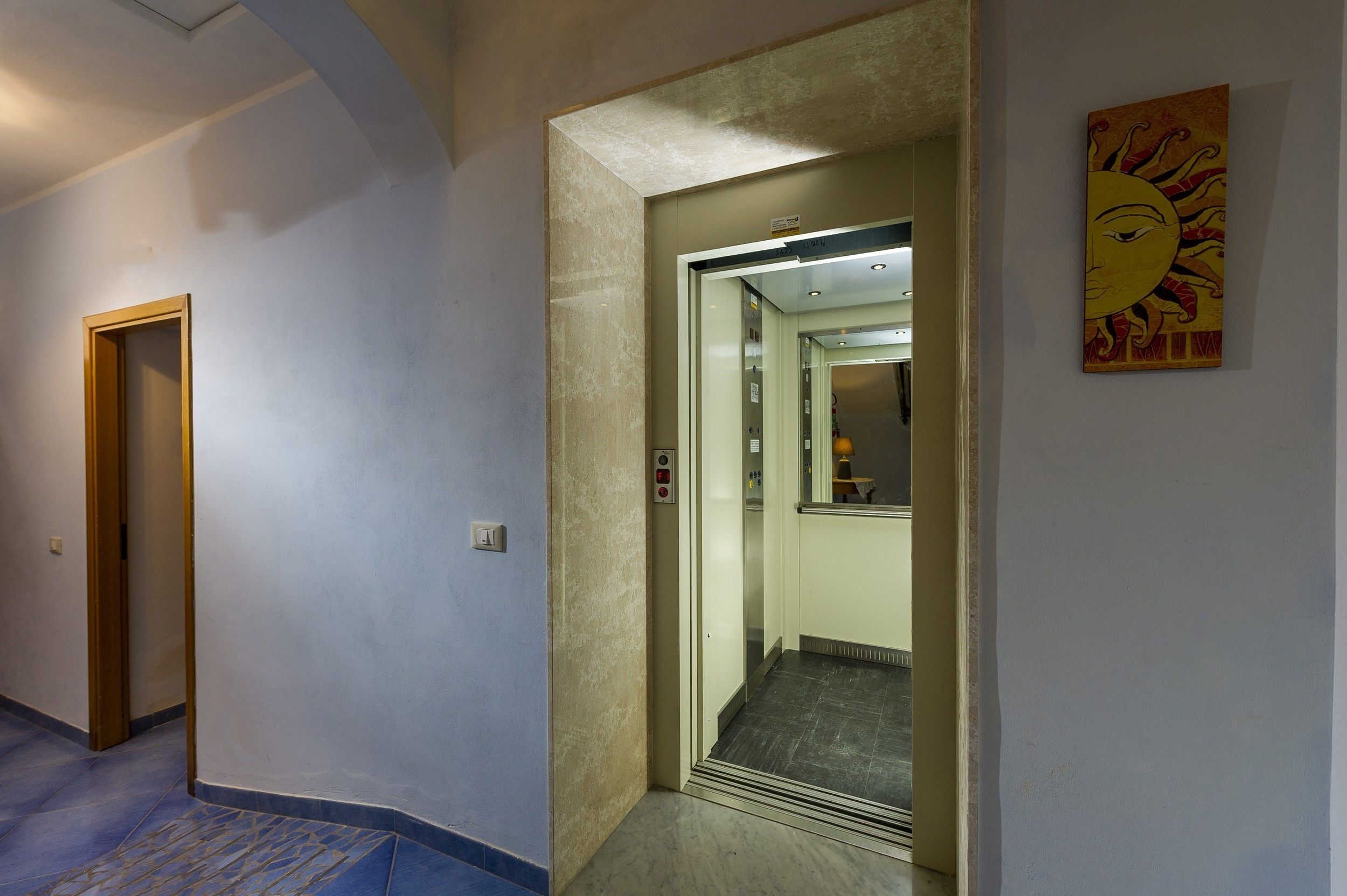 Interior entrance