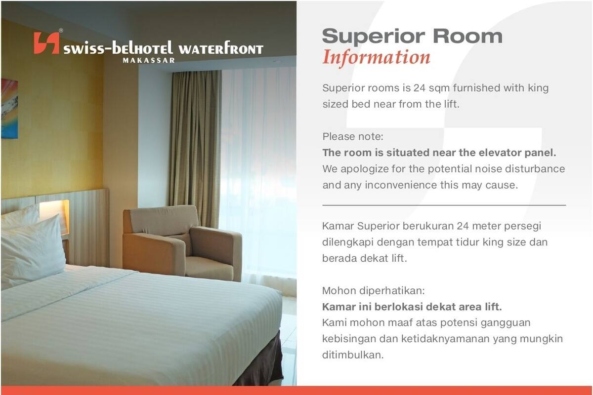 Superior Double Room | In-room safe, desk, blackout curtains, soundproofing
