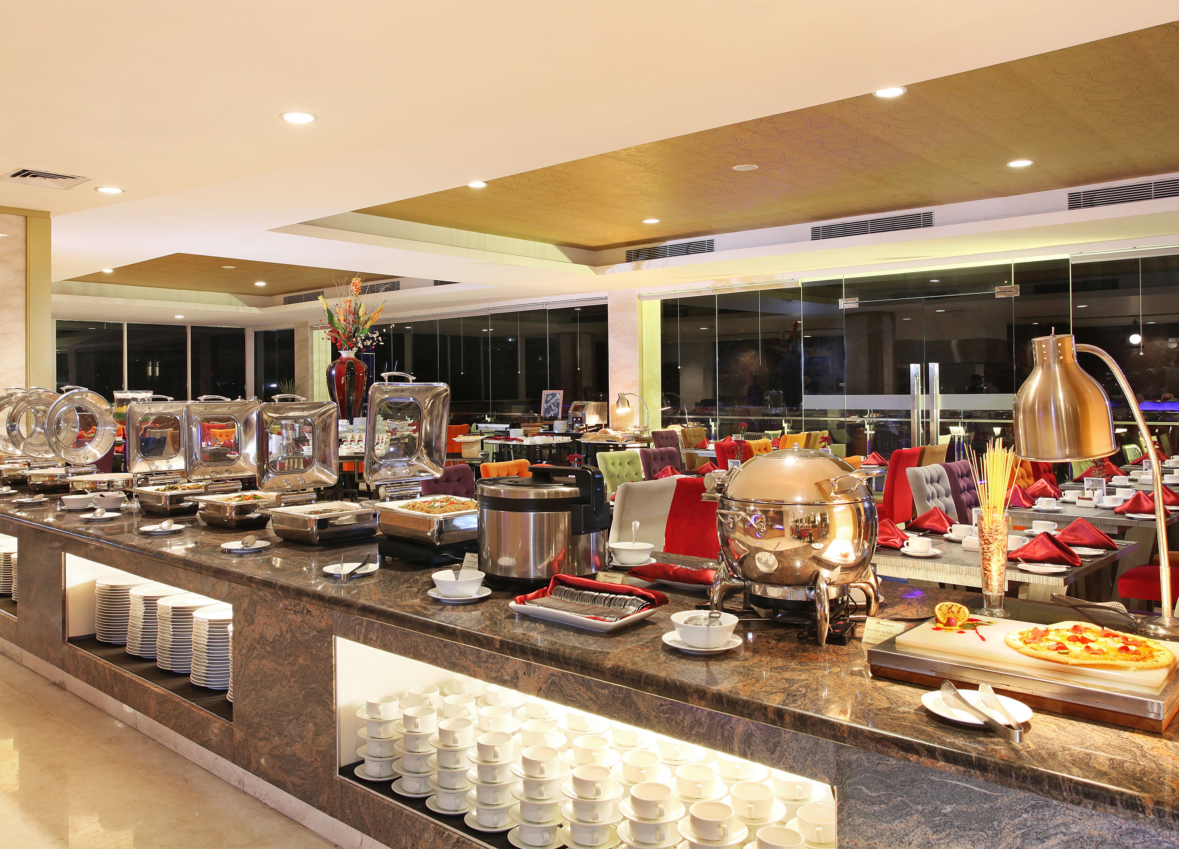 daily buffet breakfast (idr 150000 per person)
