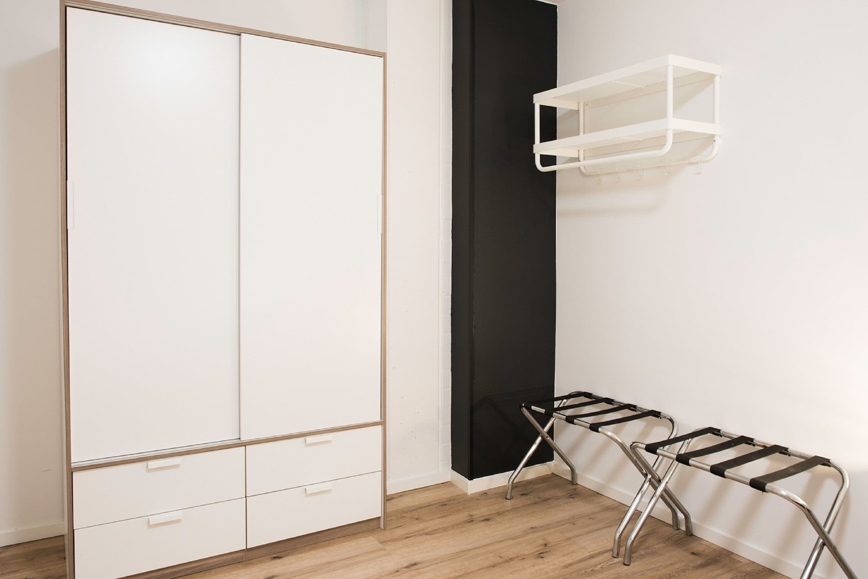 superior studio, kitchenette (annex building) | in-room safe, desk, iron/ironing board, cots/infant beds