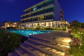 Front of property - evening/night