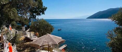 Private beach