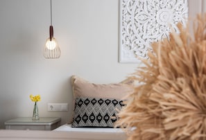 1 bedroom, hypo-allergenic bedding, memory-foam beds, in-room safe - Nafsika Sea View Apartments (Samos)