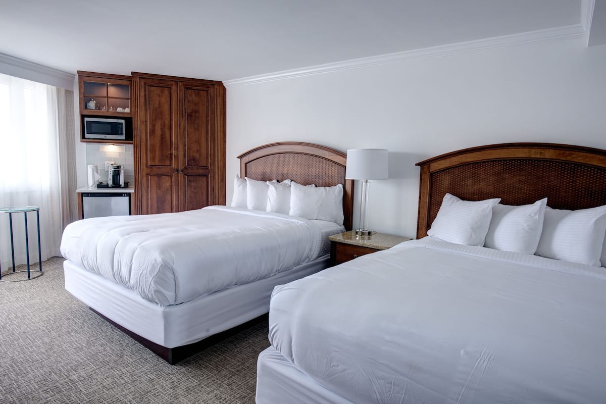 Classic Room, 2 Queen Beds | Premium bedding, in-room safe, blackout drapes, iron/ironing board