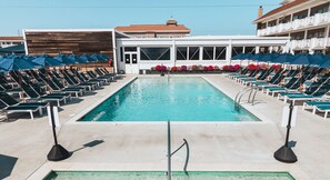 Seasonal outdoor pool, cabanas (surcharge), pool umbrellas