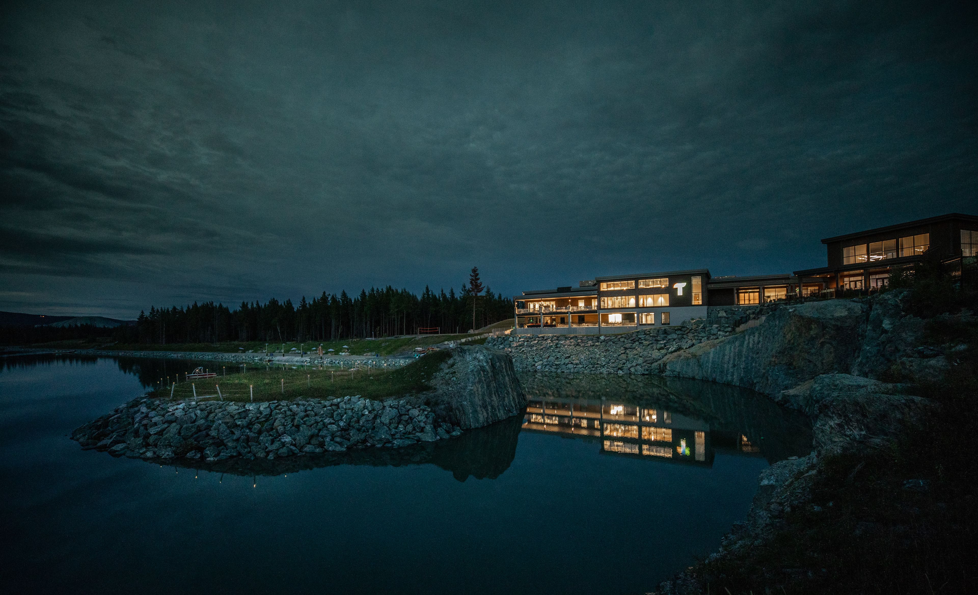 front of property – evening/night