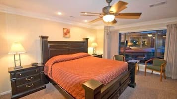 Villa clásica, 2 habitaciones, hidromasaje, vista al lago | Wifi gratis, ropa de cama y acceso para silla de ruedas