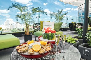 Frokost, lunsj og middag serveres