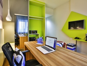 Minibar, in-room safe, desk, blackout drapes