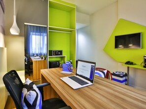 Minibar, in-room safe, desk, blackout drapes