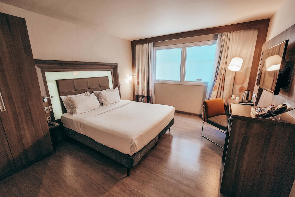 Standard Apartment, 1 Double Bed (For people with reduced mobility) | Minibar, in-room safe, desk, soundproofing