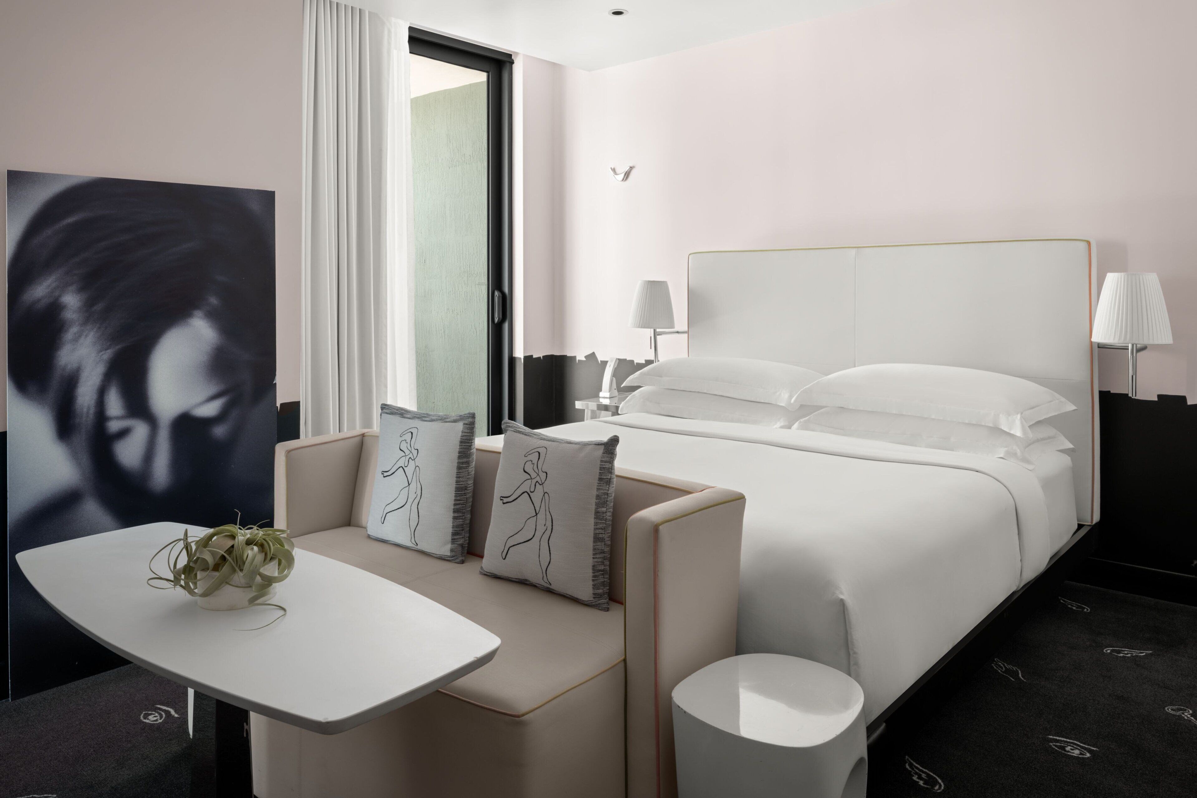 Bettwäsche aus ägyptischer Baumwolle, hochwertige Bettwaren, Minibar