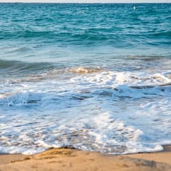 On the beach, white sand, free beach shuttle, sun-loungers