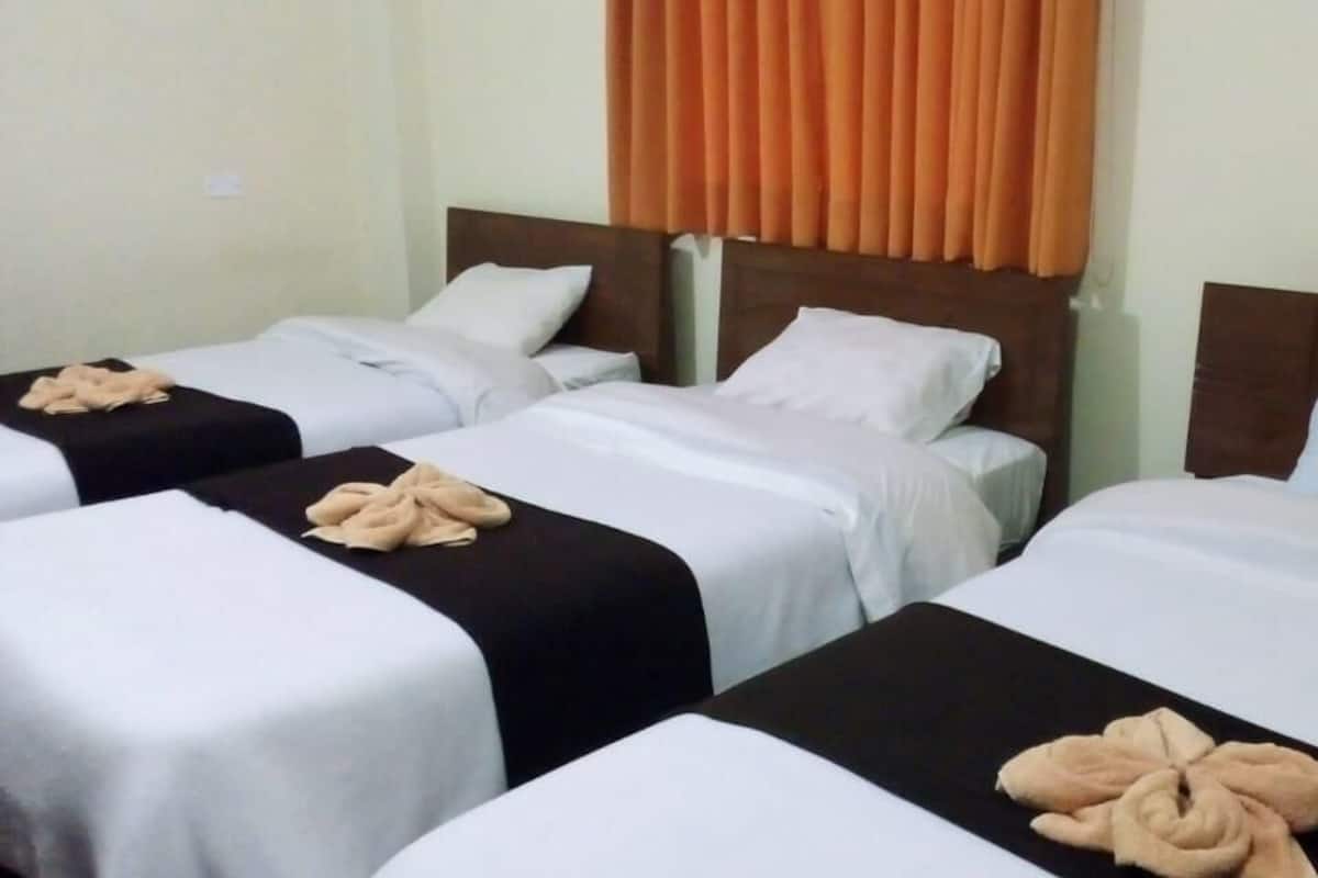 Desk, rollaway beds, free WiFi, bed sheets