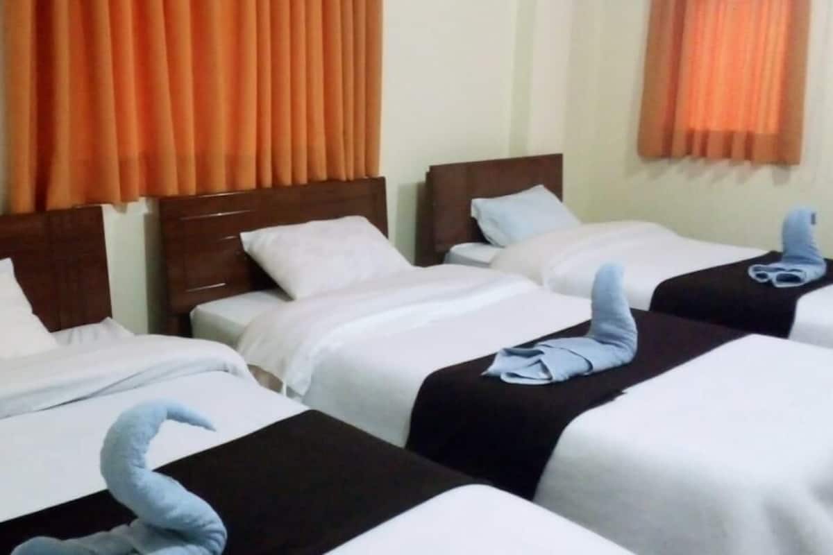 Desk, rollaway beds, free WiFi, bed sheets