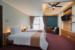 Premium bedding, minibar, in-room safe, desk