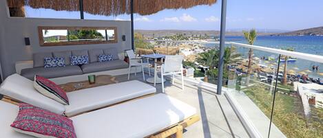 Premium-Doppelzimmer, Terrasse, Meerblick | Strand-/Meerblick