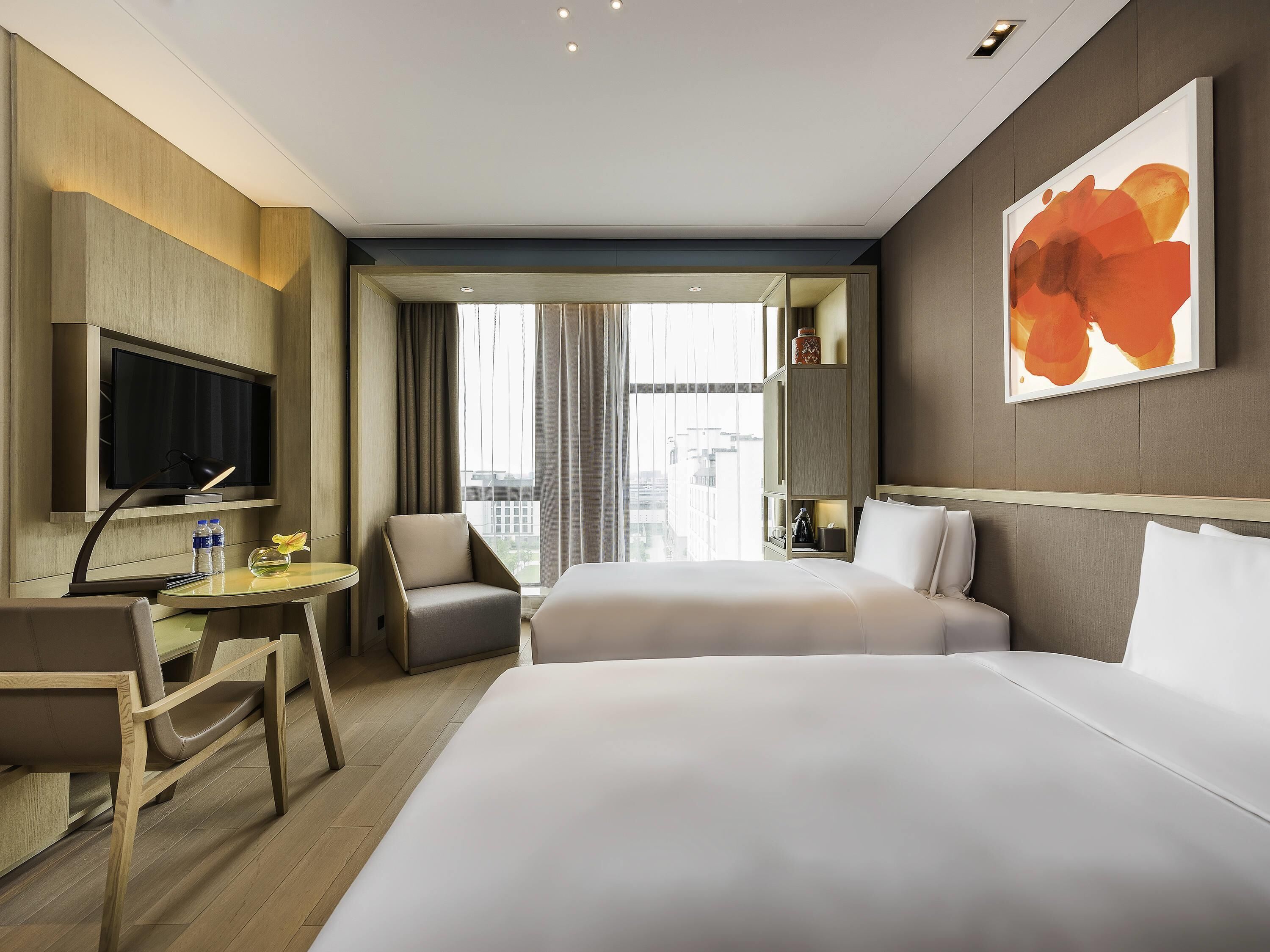Premier Room, 2 Twin Beds | Minibar, in-room safe, soundproofing, iron/ironing board