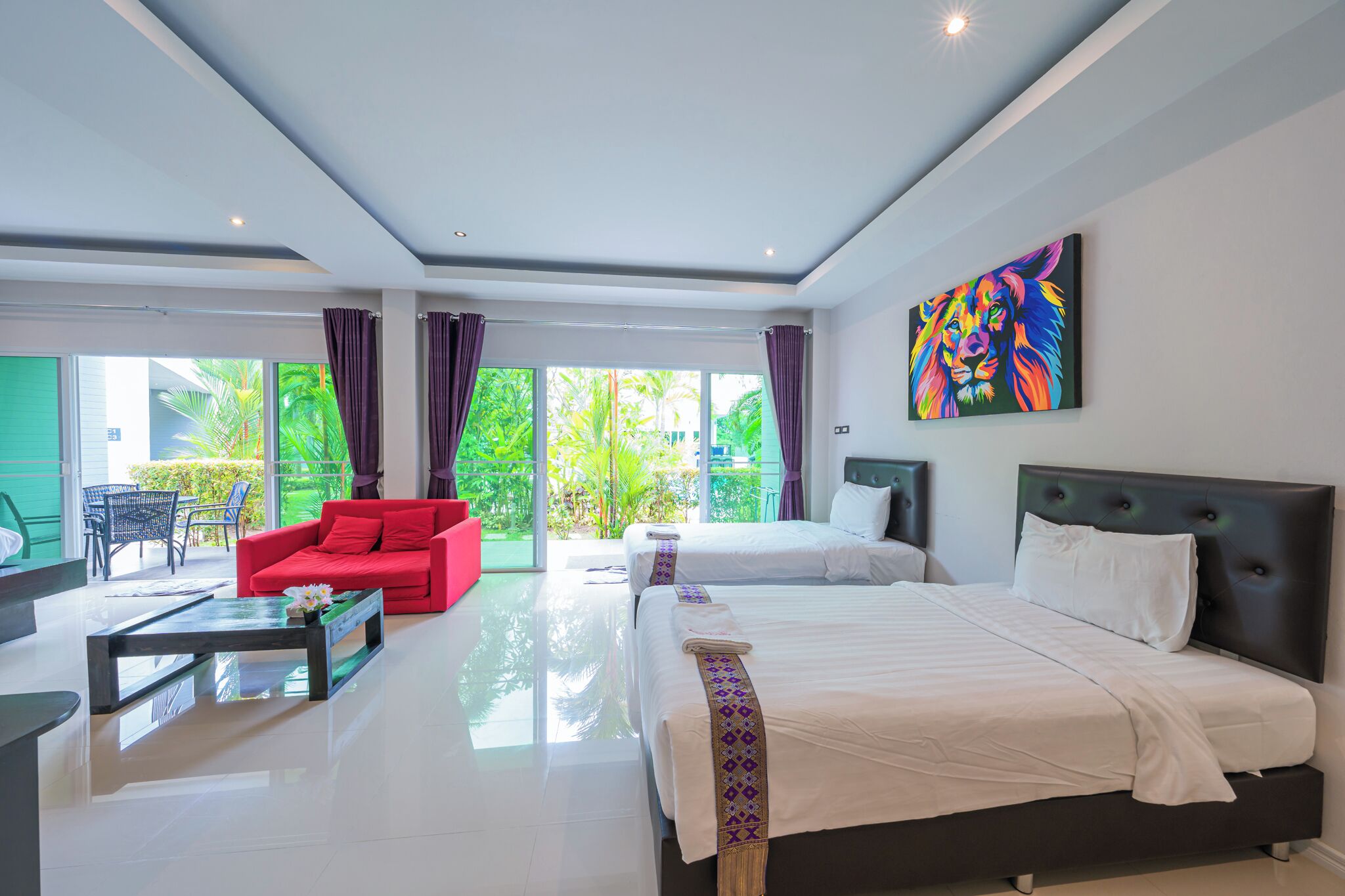 Vila exclusiva | 14 quartos, frigobar, cofres nos quartos, individualmente decorados