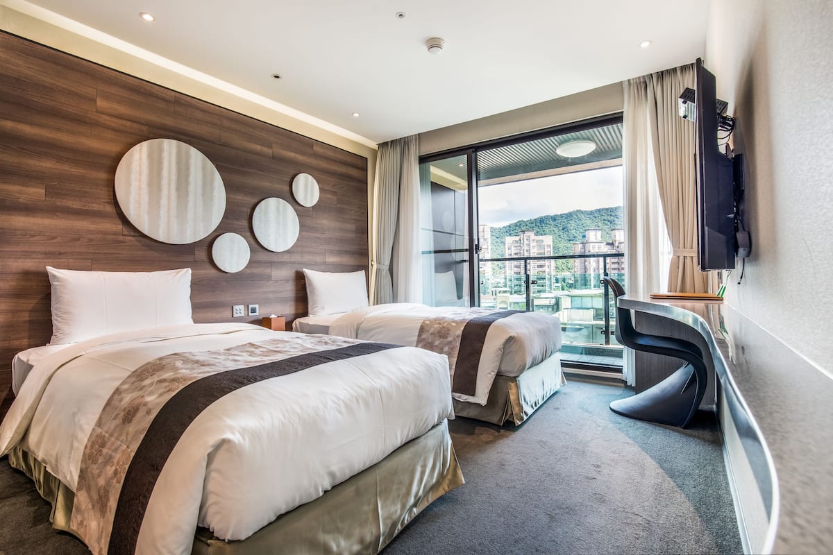 Panoramic-Zweibettzimmer, Stadtblick