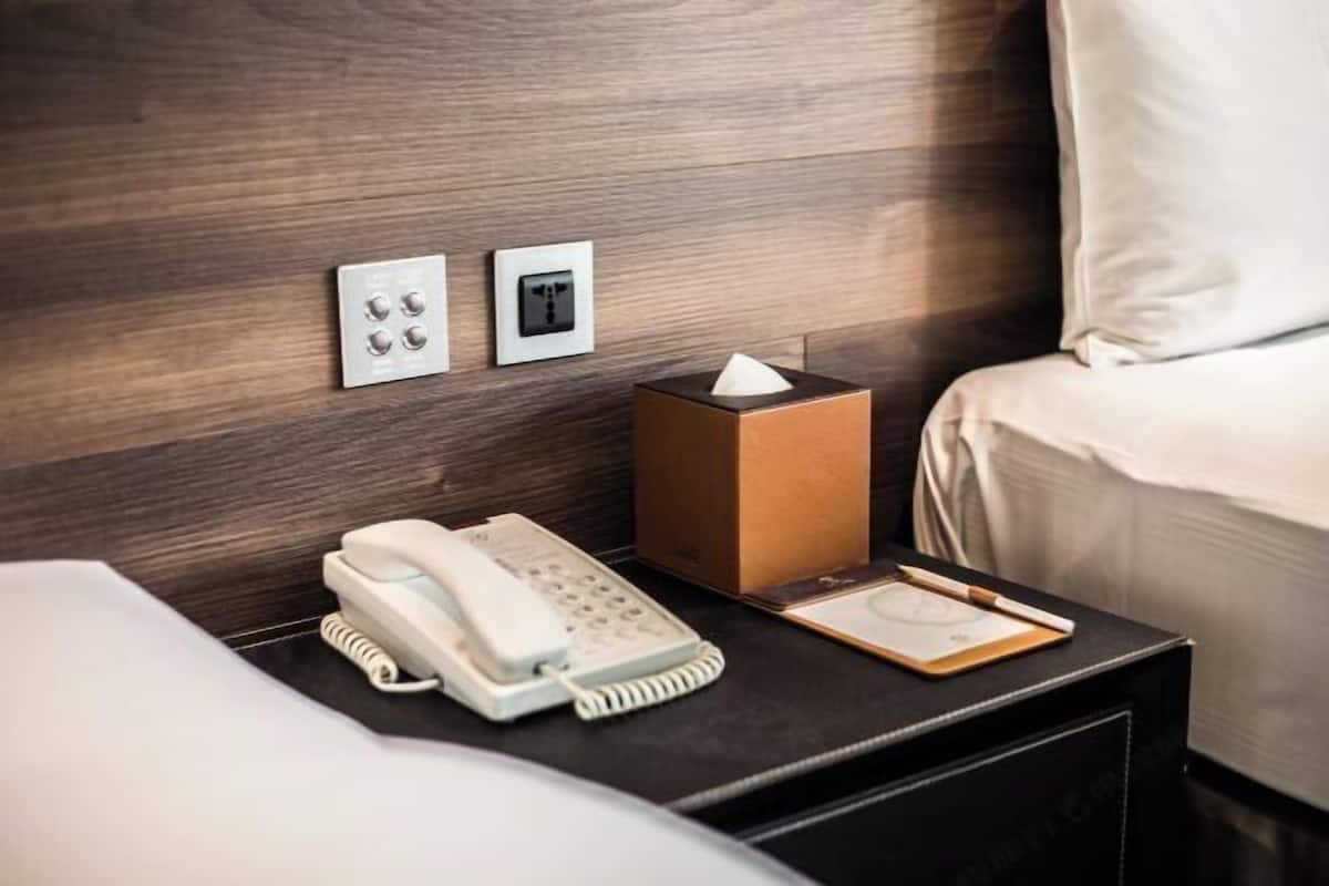 Skrivbord, gratis wi-fi och sängkläder