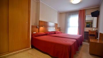Desk, cribs (free), rollaway beds (surcharge), WiFi (free)