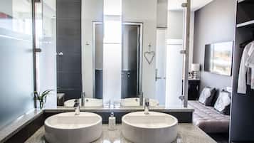 Free toiletries, hair dryer, towels