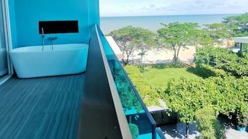 Free minibar, in-room safe, individually decorated, desk