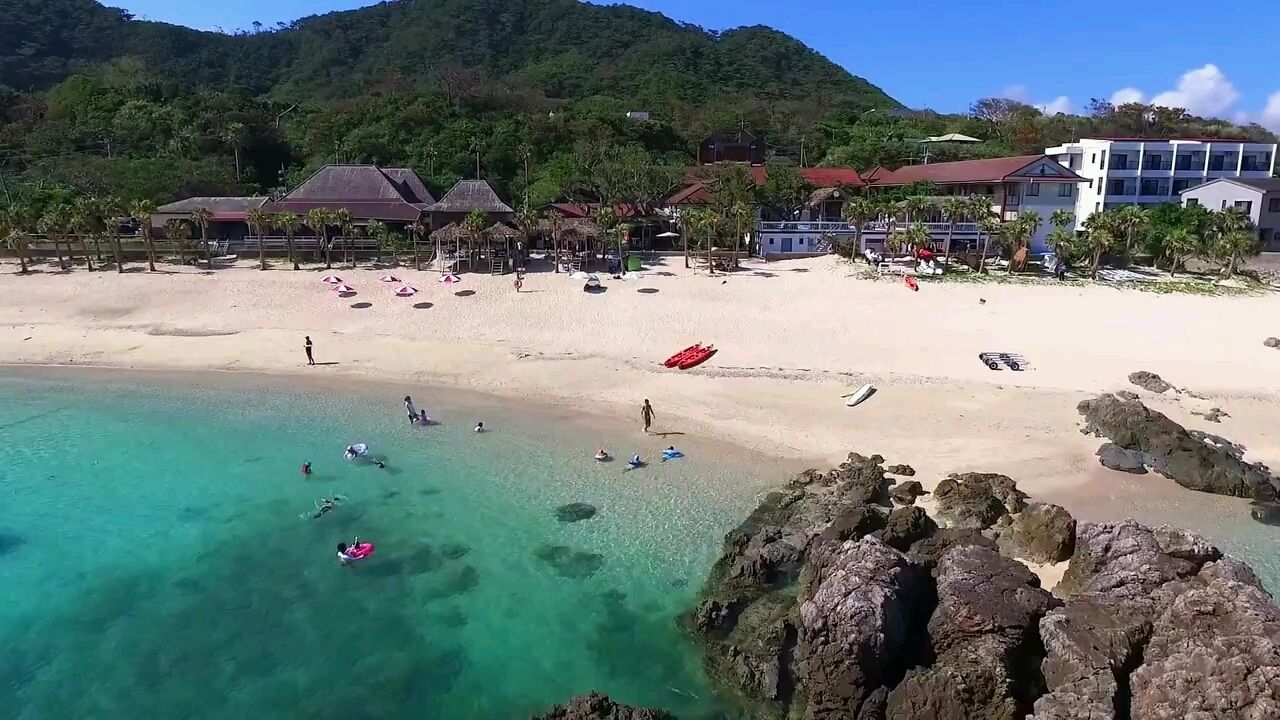on the beach, white sand