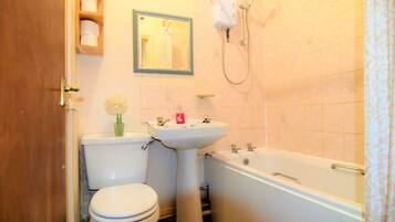 Free toiletries, hair dryer, towels