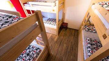 Dormitorio condiviso Standard, dormitorio misto (Max 6 people) | Una cassaforte in camera, Wi-Fi gratuito, lenzuola