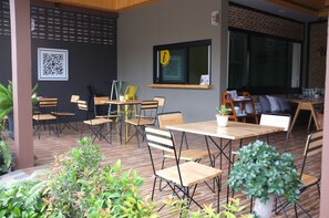 Blick von der Unterkunft