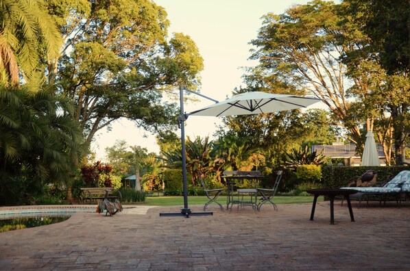 Outdoor pool, pool loungers - Malcolm Lodge (Harare)