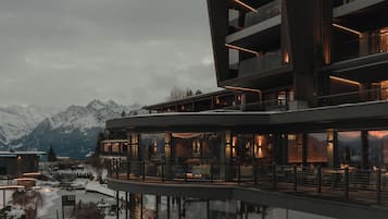 Fassade der Unterkunft â Abend/Nacht