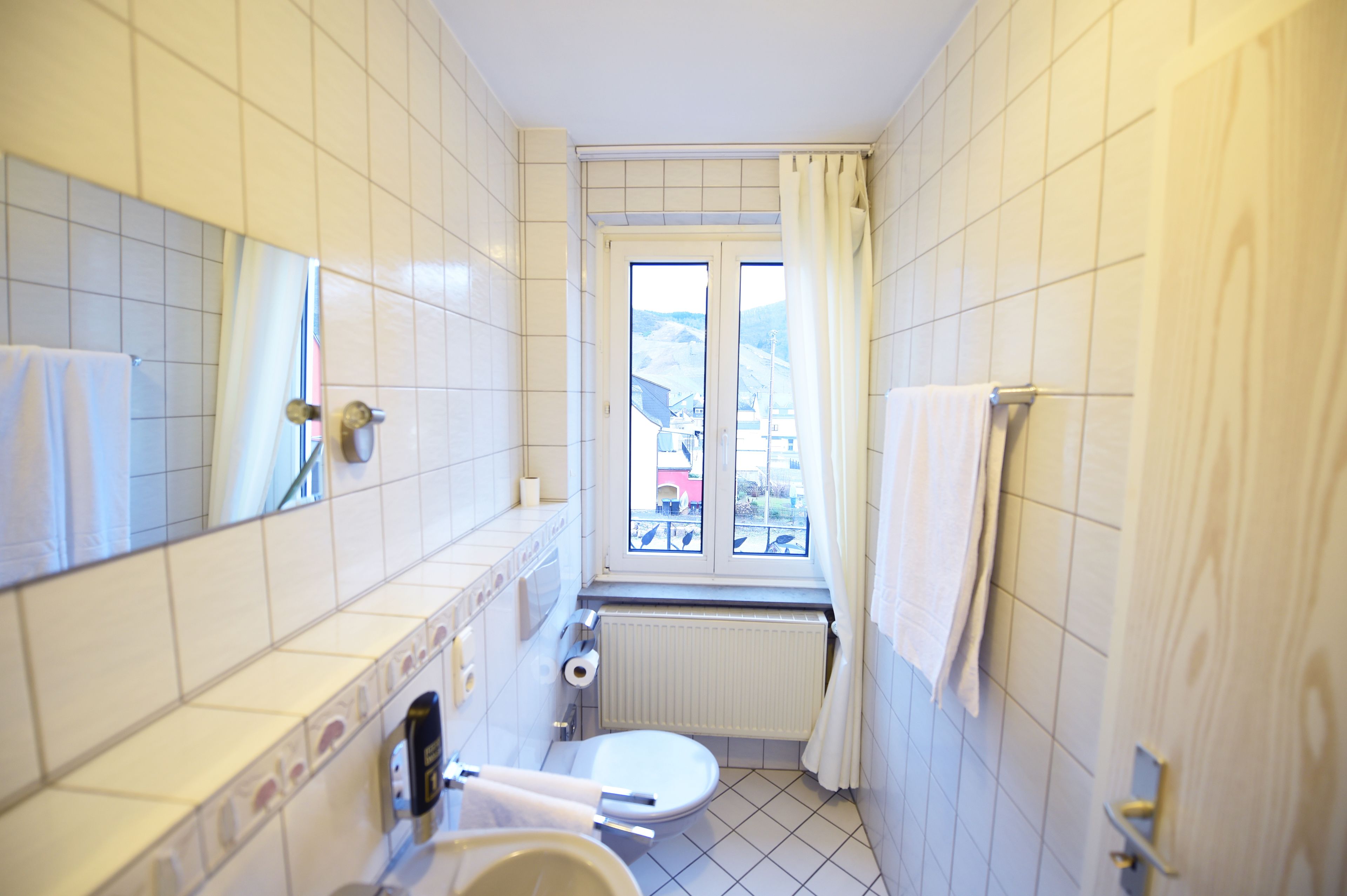 Doppelzimmer | Badezimmer | Dusche, Haartrockner, Handtücher
