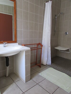 Habitación doble (Blue Dun) | Baño | Amenidades de baño gratuitas, secadora de cabello, toallas 