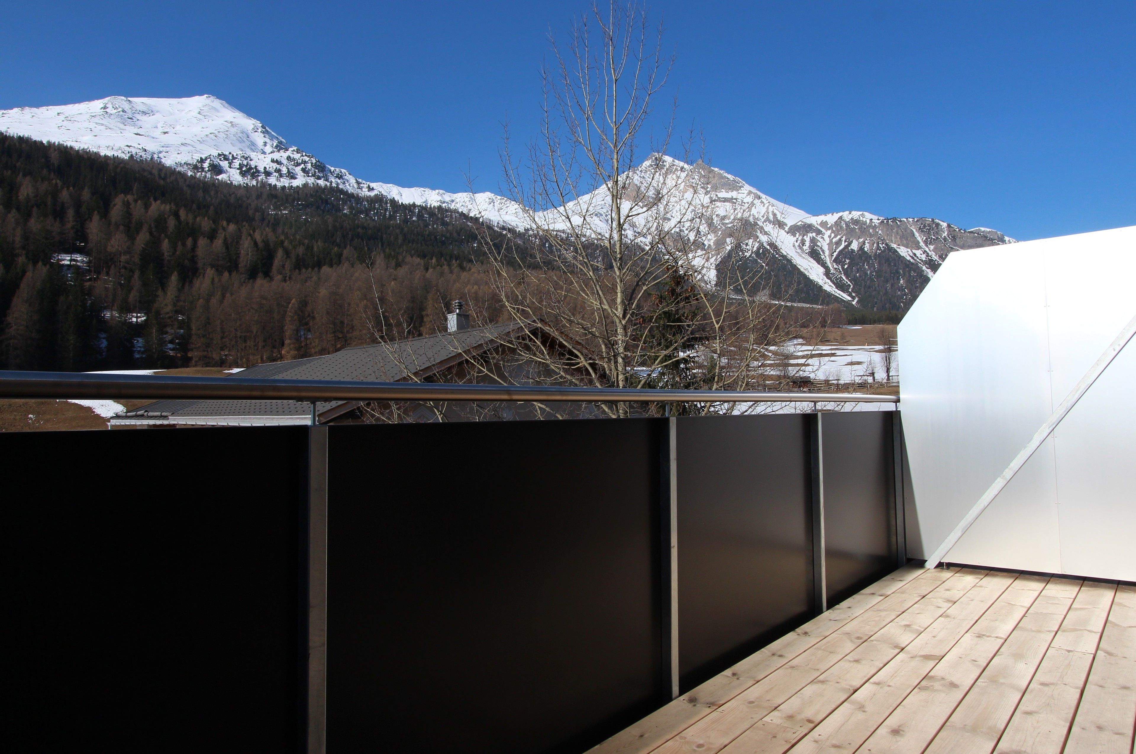 Chambre Standard avec lits jumeaux, 2 lits une place, vue montagne, côté montagne (HODZ) | Terrasse/Patio
